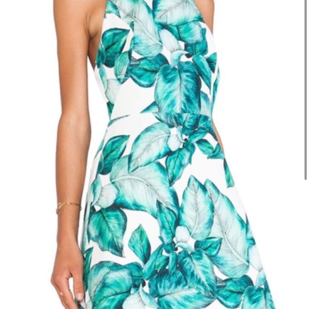 Palm Print Mini Dress C/MEO Collective L
